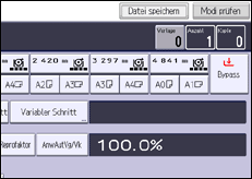 Abbildung Bedienfeld-Display