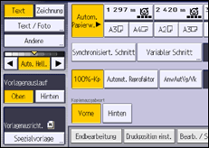 Abbildung Bedienfeld-Display