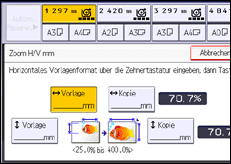 Abbildung Bedienfeld-Display