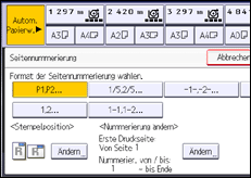Abbildung Bedienfeld-Display