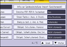 Abbildung Bedienfeld-Display
