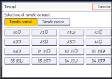 Ilustración de la pantalla panel de mandos