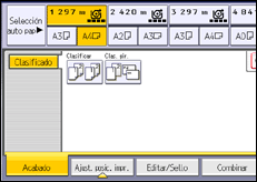 Ilustración de la pantalla panel de mandos