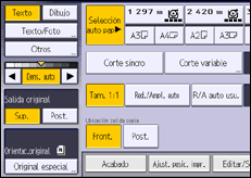 Ilustración de la pantalla panel de mandos