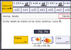 Ilustración de la pantalla panel de mandos