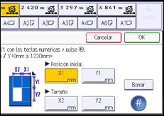 Ilustración de la pantalla panel de mandos