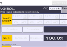 Ilustración de la pantalla panel de mandos