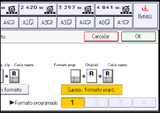 Ilustración de la pantalla panel de mandos