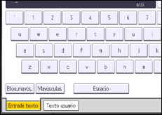 Ilustración de la pantalla panel de mandos