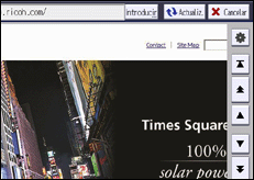 Ilustración de la pantalla panel de mandos