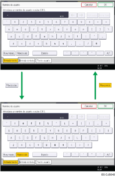 Ilustración de teclas