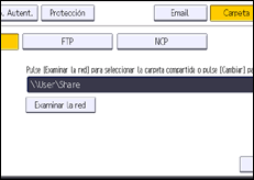 Ilustración de la pantalla panel de mandos