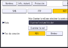 Ilustración de la pantalla panel de mandos
