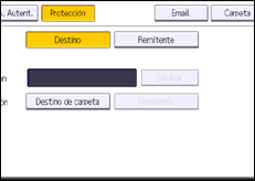Ilustración de la pantalla panel de mandos