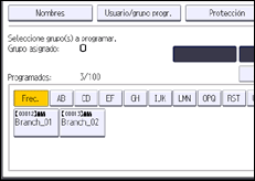 Ilustración de la pantalla panel de mandos
