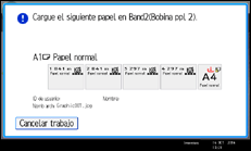 Ilustración de la pantalla panel de mandos