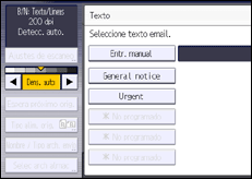 Ilustración de la pantalla panel de mandos