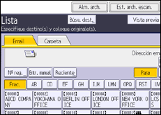 Ilustración de la pantalla panel de mandos