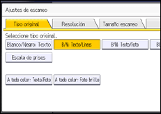 Ilustración de la pantalla panel de mandos