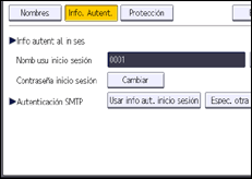 Ilustración de la pantalla panel de mandos