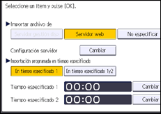 Ilustración de la pantalla panel de mandos