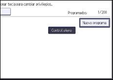 Ilustración de la pantalla panel de mandos