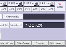 Illustration de l'écran du panneau de commande