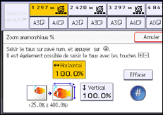 Illustration de l'écran du panneau de commande