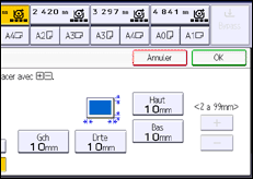 Illustration de l'écran du panneau de commande