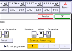 Illustration de l'écran du panneau de commande