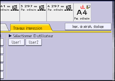 Illustration de l'écran du panneau de commande