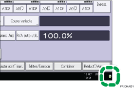 Illustration de l'écran du panneau de commande