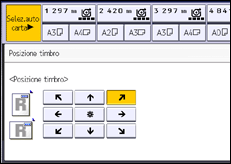 Illustrazione della schermata sul pannello di controllo