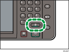Illustrazione del tasto Copia di prova