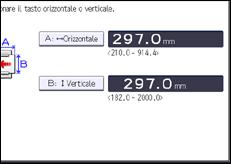 Illustrazione della schermata sul pannello di controllo