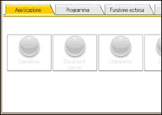 Illustrazione della schermata sul pannello di controllo
