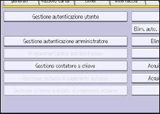 Illustrazione della schermata sul pannello di controllo