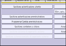 Illustrazione della schermata sul pannello di controllo