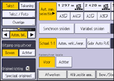 Schermafbeelding bedieningspaneel