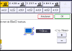 Schermafbeelding bedieningspaneel