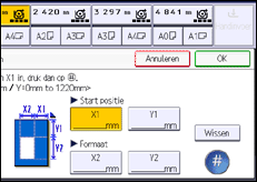 Schermafbeelding bedieningspaneel