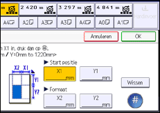 Schermafbeelding bedieningspaneel