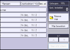 Schermafbeelding bedieningspaneel