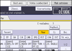 Afbeelding van bedieningspaneel
