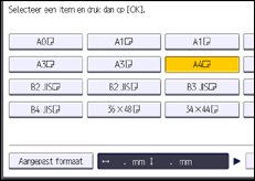 Afbeelding van bedieningspaneel