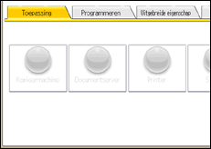 Schermafbeelding bedieningspaneel