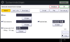 Schermafbeelding bedieningspaneel