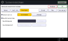 Schermafbeelding bedieningspaneel