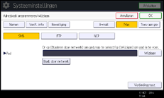 Schermafbeelding bedieningspaneel