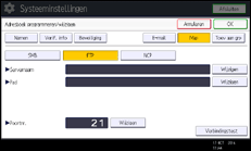 Schermafbeelding bedieningspaneel